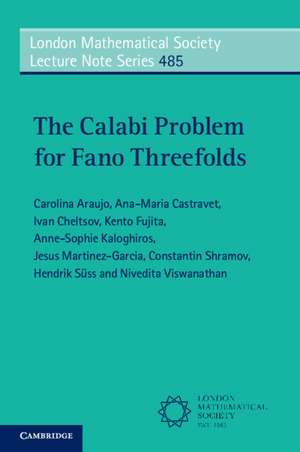 The Calabi Problem for Fano Threefolds de Carolina Araujo