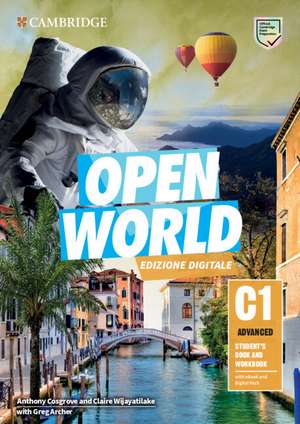 Open World Advanced Student's Book and Workbook with eBook and Digital Pack (Italian Edition) de Anthony Cosgrove