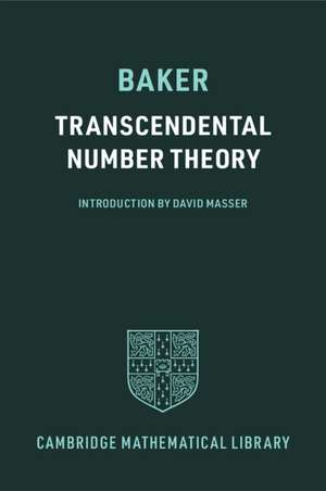 Transcendental Number Theory de Alan Baker