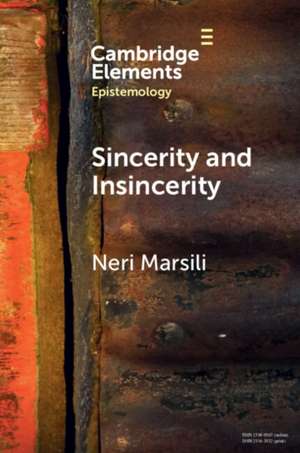 Sincerity and Insincerity de Neri Marsili