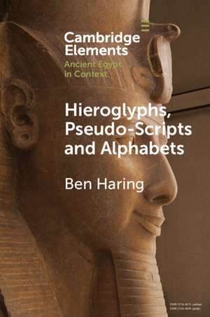 Hieroglyphs, Pseudo-Scripts and Alphabets: Their Use and Reception in Ancient Egypt and Neighbouring Regions de Ben Haring