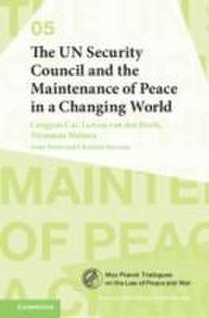 The UN Security Council and the Maintenance of Peace in a Changing World de Congyan Cai