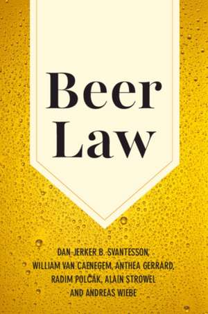 Beer Law de Dan Jerker B Svantesson