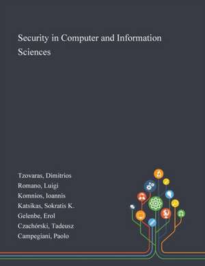 Security in Computer and Information Sciences de Dimitrios Tzovaras