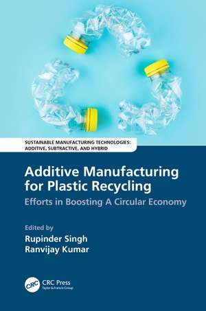 Additive Manufacturing for Plastic Recycling: Efforts in Boosting A Circular Economy de Rupinder Singh