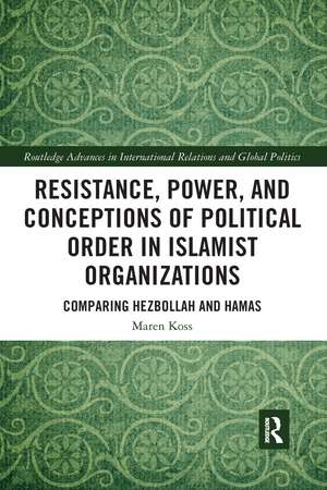 Resistance, Power and Conceptions of Political Order in Islamist Organizations: Comparing Hezbollah and Hamas de Maren Koss