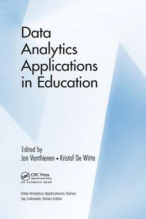 Data Analytics Applications in Education de Jan Vanthienen