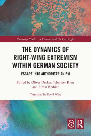 The Dynamics of Right-Wing Extremism within German Society: Escape into Authoritarianism de Oliver Decker