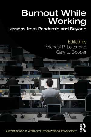 Burnout While Working: Lessons from Pandemic and Beyond de Michael P. Leiter