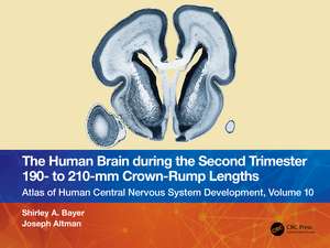 The Human Brain during the Second Trimester 190– to 210–mm Crown-Rump Lengths: Atlas of Human Central Nervous System Development, Volume 10 de Shirley A. Bayer