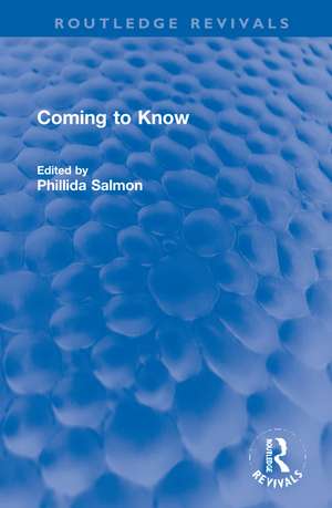 Coming to Know de Phillida Salmon