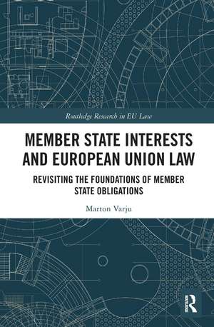 Member State Interests and European Union Law: Revisiting The Foundations Of Member State Obligations de Marton Varju