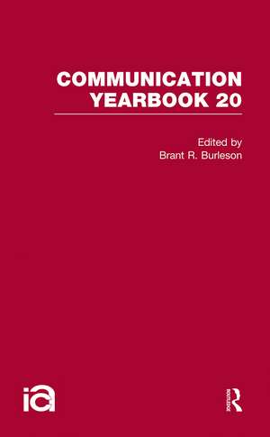 Communication Yearbook 20 de Brant R. Burleson