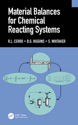 Material Balances for Chemical Reacting Systems de R.L. Cerro