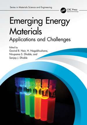 Emerging Energy Materials: Applications and Challenges de Govind Nair