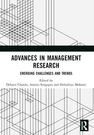 Advances in Management Research: Emerging Challenges and Trends de Debasis Chanda