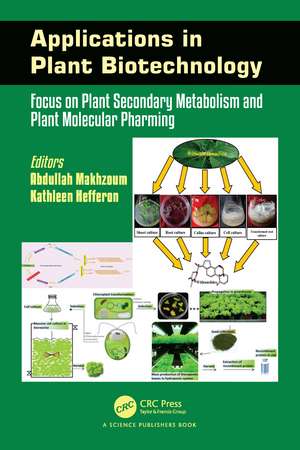 Applications in Plant Biotechnology: Focus on Plant Secondary Metabolism and Plant Molecular Pharming de Abdullah Makhzoum