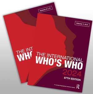 The International Who's Who 2024 de Europa Publications