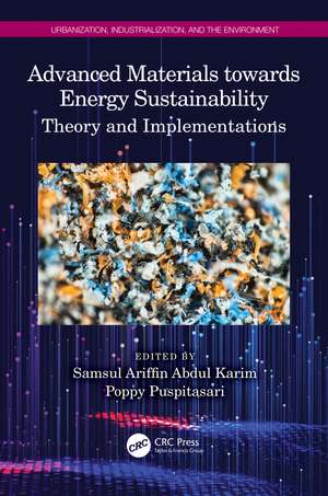 Advanced Materials towards Energy Sustainability: Theory and Implementations de Samsul Ariffin Abdul Karim