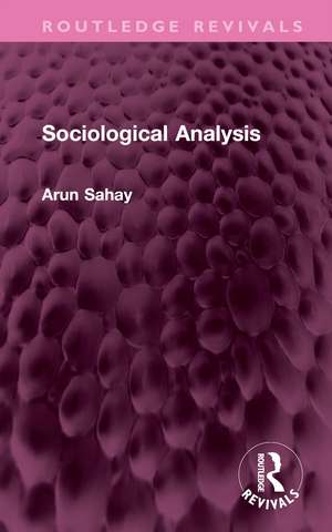 Sociological Analysis de Arun Sahay