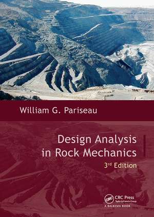 Design Analysis in Rock Mechanics de William G. Pariseau