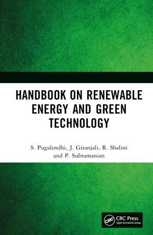 Handbook on Renewable Energy and Green Technology de S. Pugalendhi