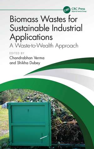 Biomass Wastes for Sustainable Industrial Applications: A Waste-to-Wealth Approach de Chandrabhan Verma