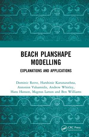 Beach Planshape Modelling: Explanations and Applications de Dominic Reeve