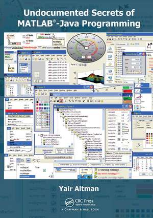 Undocumented Secrets of MATLAB-Java Programming de Yair M. Altman
