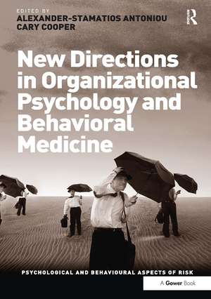 New Directions in Organizational Psychology and Behavioral Medicine de Cary Cooper