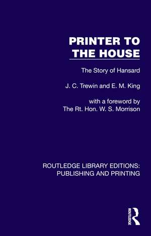 Printer to the House de J. C. Trewin