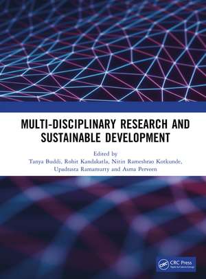 Multi-Disciplinary Research and Sustainable Development de Tanya Buddi