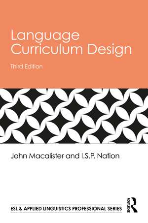 Language Curriculum Design de John Macalister
