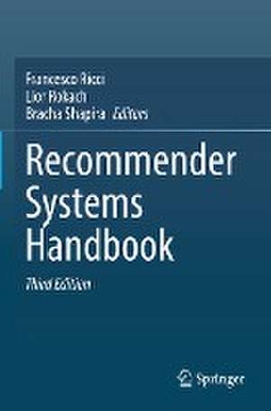 Recommender Systems Handbook de Francesco Ricci