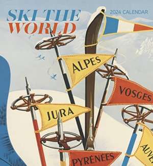 Ski the World 2024 Wall Calendar de Pomegranate