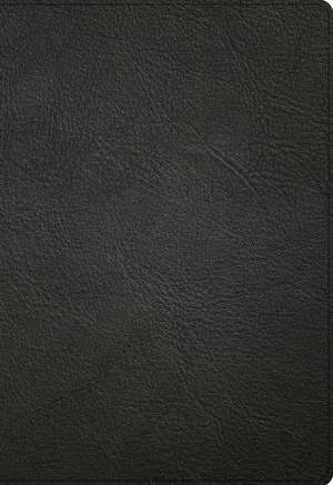 NASB Super Giant Print Reference Bible, Black Genuine Leather, Indexed de Holman Bible Publishers