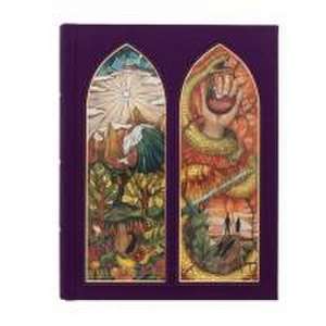 CSB Notetaking Bible, Stained Glass Edition, Amethyst Cloth Over Board de Csb Bibles By Holman