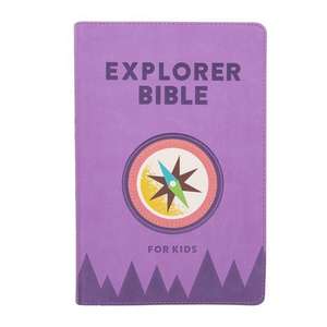 CSB Explorer Bible for Kids, Lavender Compass Leathertouch, Indexed de Csb Bibles By Holman