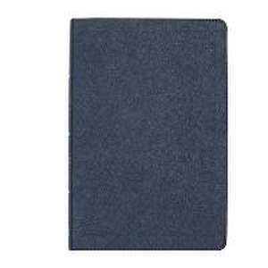 CSB Large Print Thinline Bible, Navy Leathertouch de Csb Bibles By Holman