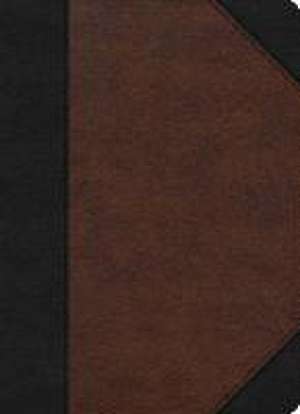 CSB Verse-By-Verse Reference Bible, Black/Brown Leathertouch de Csb Bibles By Holman