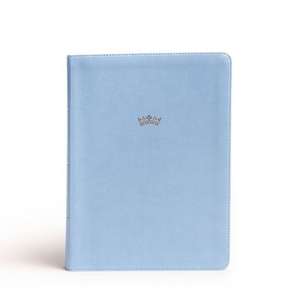 NASB Tony Evans Study Bible, Powder Blue Leathertouch, Indexed de Tony Evans