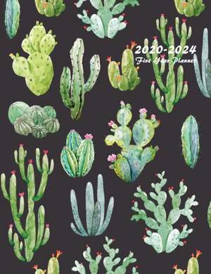 2020-2024 Five Year Planner: 60-Month Schedule Organizer 8.5 x 11 with Beautiful Cactus Cover de Edward Planners