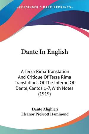 Dante In English de Dante Alighieri