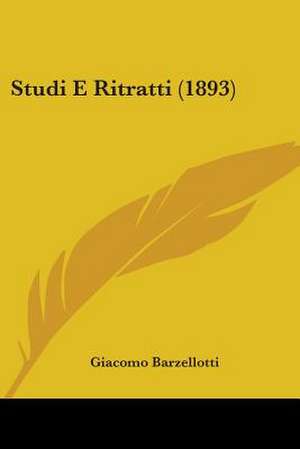 Studi E Ritratti (1893) de Giacomo Barzellotti