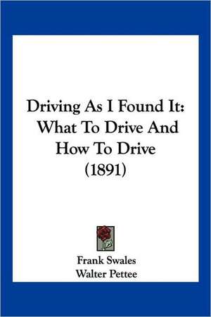 Driving As I Found It de Frank Swales