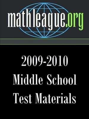 Middle School Test Materials 2009-2010 de Tim Sanders