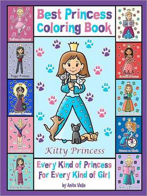 Best Princess Coloring Book de Anita Valle