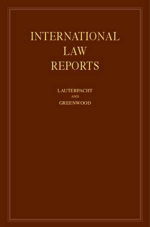 International Law Reports: Volume 148 de Elihu Lauterpacht