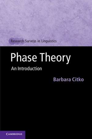 Phase Theory: An Introduction de Barbara Citko