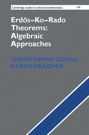 Erdõs–Ko–Rado Theorems: Algebraic Approaches de Christopher Godsil